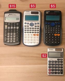 Texas Instrument Financial Calculator, Casio Calculator