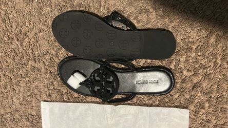 Tory Burch Miller Sandals Black Patent