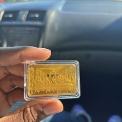 24k 1 Ounce Solid Gold Bar