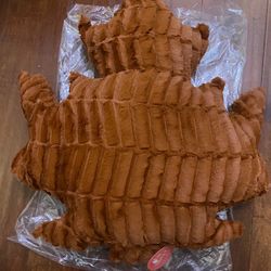 SEW SWEET Maple Leaf Hide Spruce Stuffie Handmade Minky Plush Pillow USA  Large