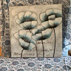 Acrylic Canvas Painting Flowers 