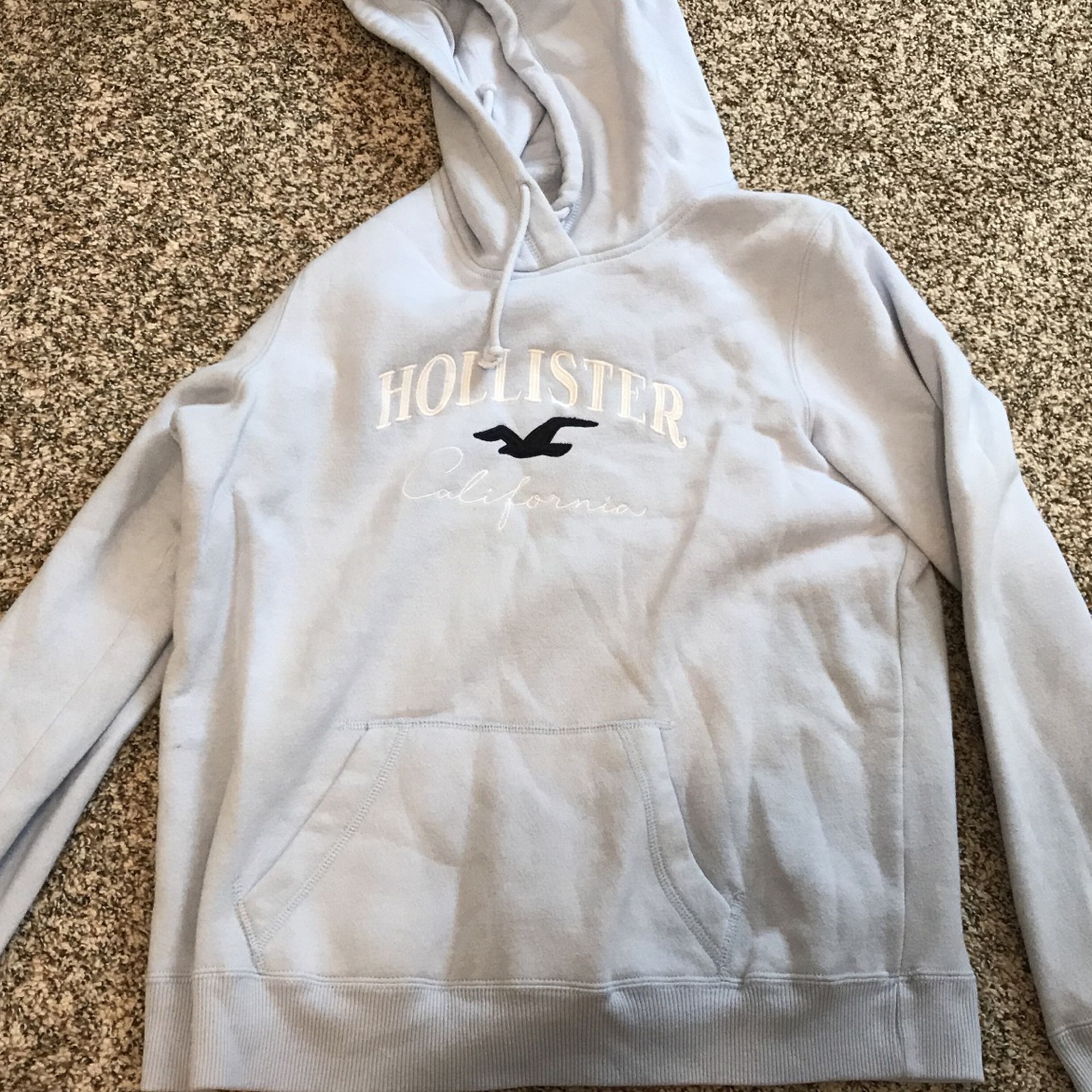 Hollister baby blue hoodie large size