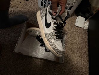 Jordan 1 white cement