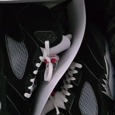 Jordan 5 Metallic Black Size 9
