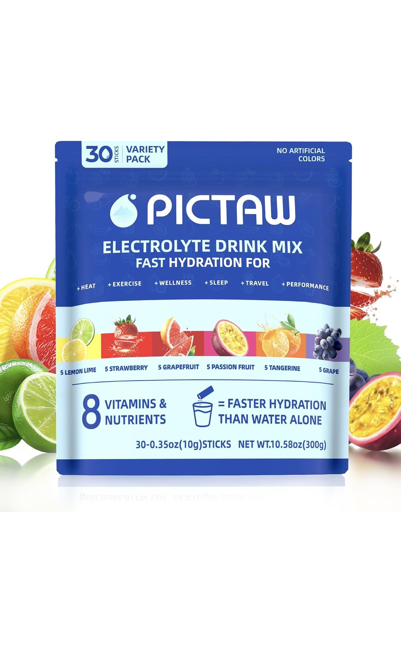 Paquetes de electrolitos en polvo