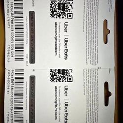 400 Uber/Uber Eats Gift Cards
