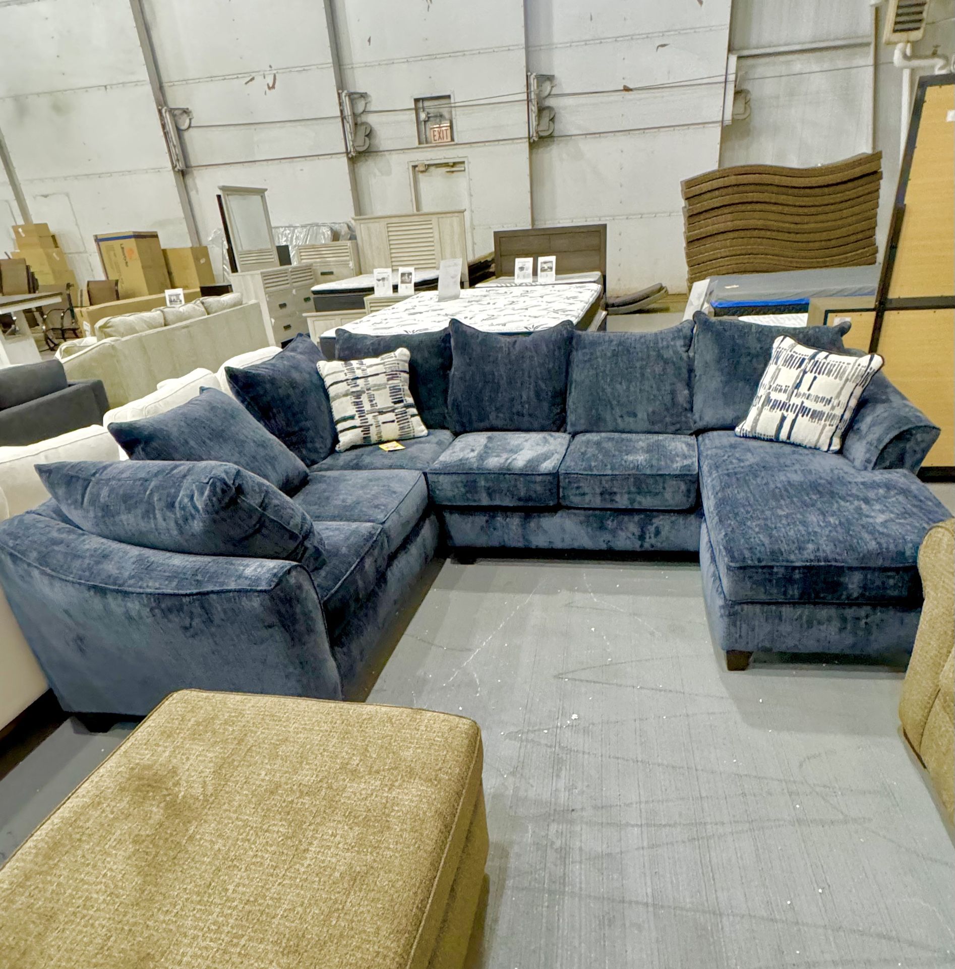 Brand New Navy Sectional Sofa!