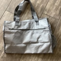 Thirty-One (31) Large Utility Bag Tote Purse Gray/Grey