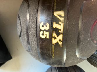 VTX 35 lb Rubber Dumbbell