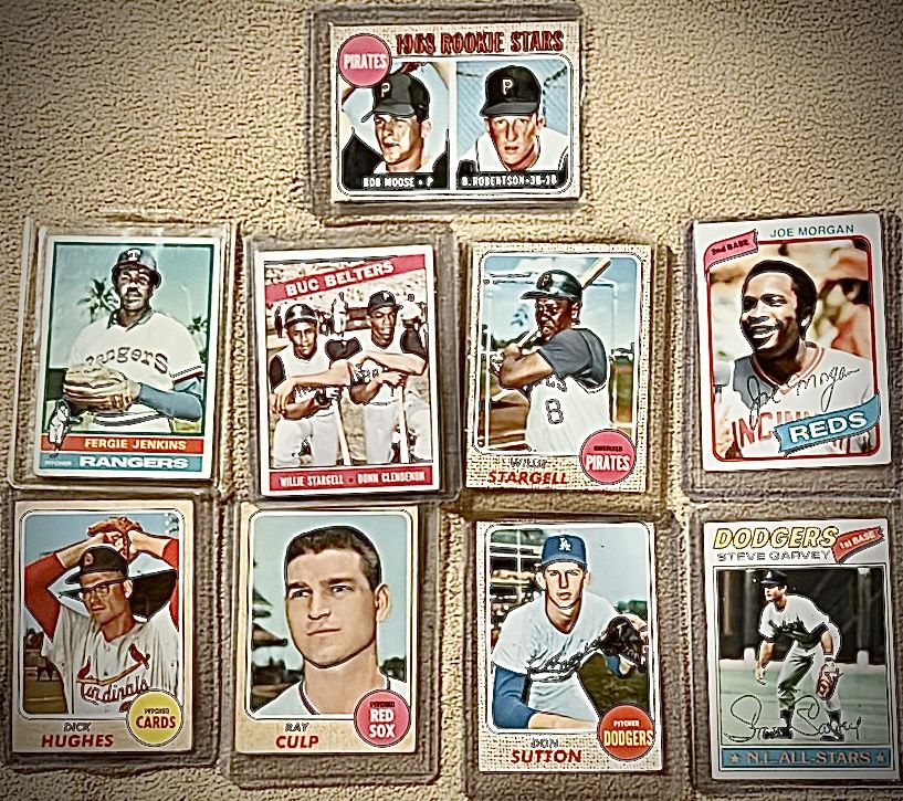    Vintage MLB 1968 Topps 9-card Lot Featuring Willie Stargell-Don Sutton and  Ferguson Jenkins