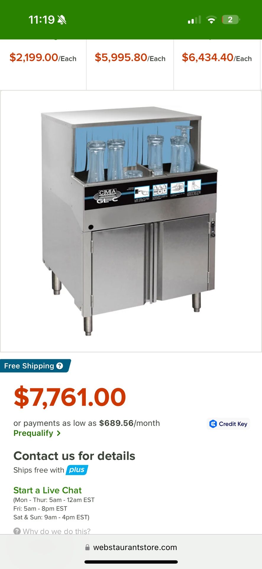 Restaurant Glass Washer CMA