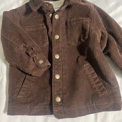 Old navy Toddler Boys Sherpa-Lined Corduroy Shacket Jacket 3T