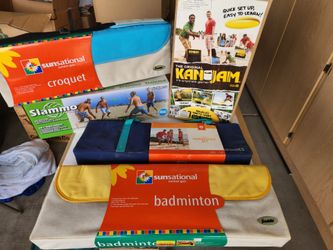 Summer Yard Games Lot- Croquet, Horseshoes,  Badminton and more!