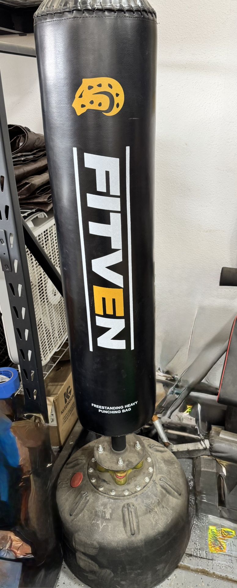 Fitven Freestanding Punching Bag With Boxing Gloves