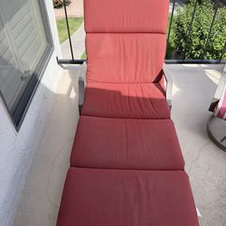 Old Chaise Lounge with sunbrella pad