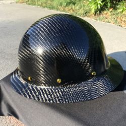 CERIOUS COMPOSITES GLOSS BLACK KEVLAR CARBON FIBER HARD HAT WITH