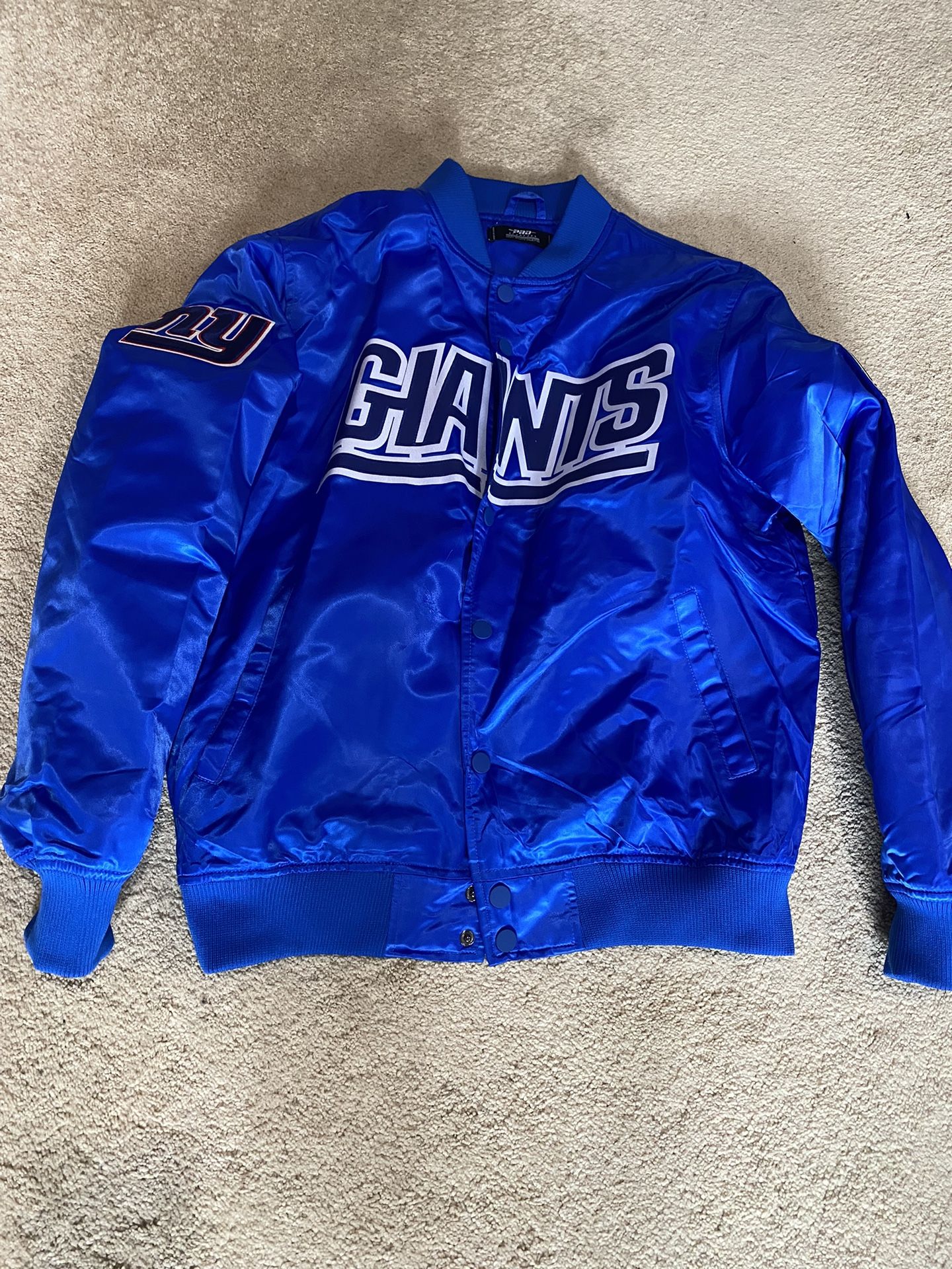 NY GIANTS NFL Satin Jacket Size Large