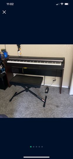 Casio Piano , With Chair And Pedal