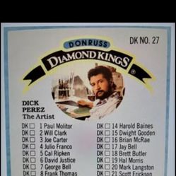1991 Leaf Donruss “DIAMOND KINGS” (27-Card Set!).Ripken, Boggs,Molitor, Thomas, Gooden, McGriff+++!!!😎