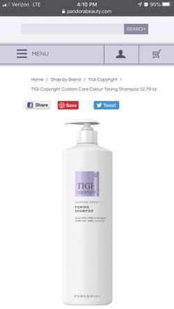 Hair toning shampoo