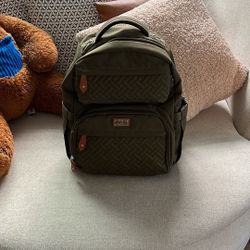 Forest Green Diaper Bag. Basically New 