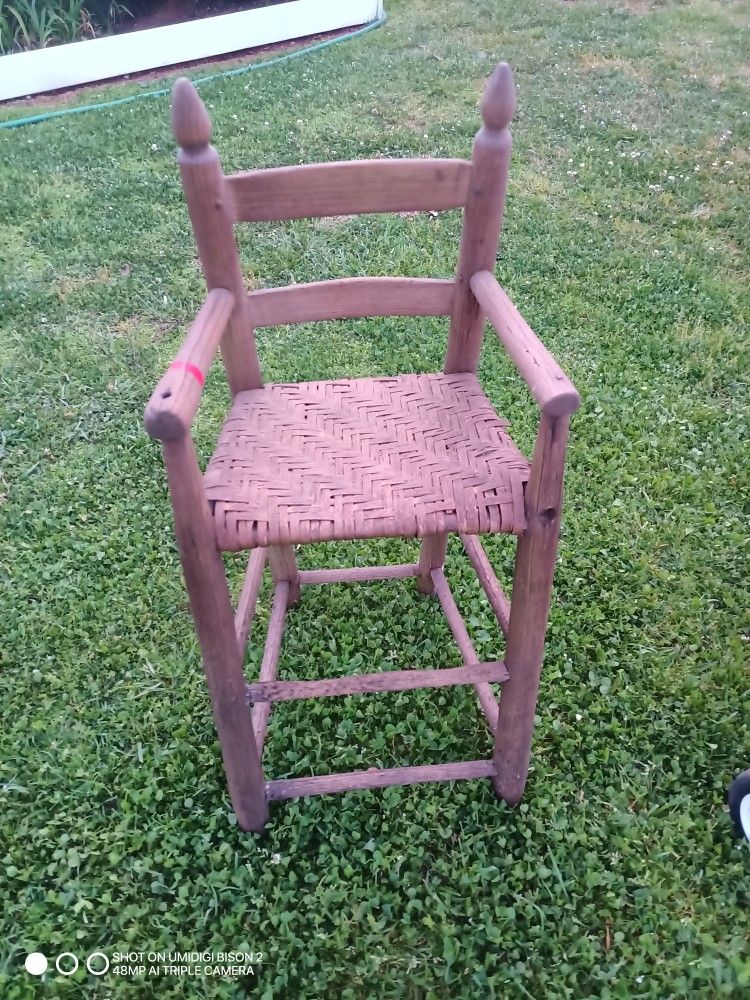 French Wood Chair Vintage