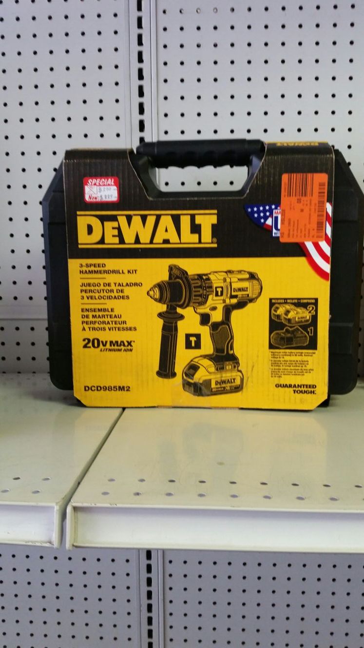 Dewalt 3 speed hammer drill
