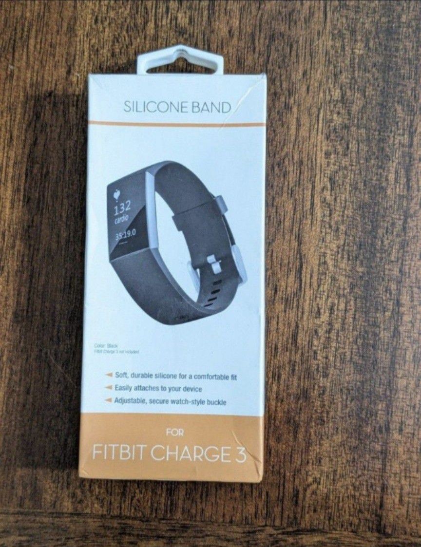 FITBIT CHARGE 3 NEW BLACK WATCH BAND