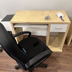 IKEA PC Desk And Generic Office Chair