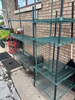 2 subway racks 1 big and 1 small