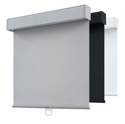 SHADEMOON Blackout Cordless Roller Shades for Windows,Free-Stop System Blind with Valance,Pull Down Room Darkening Indoor Shades,Thermal Insulated UV 