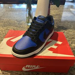 Nike Dunk Low Retro Royal blue and black color way