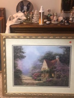 Exquisite multi-colored picture with stunning frame