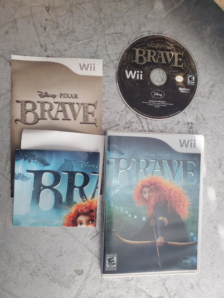 Disney Pixar Brave Game Complete! Nintendo Wii 2012 CIB video game
