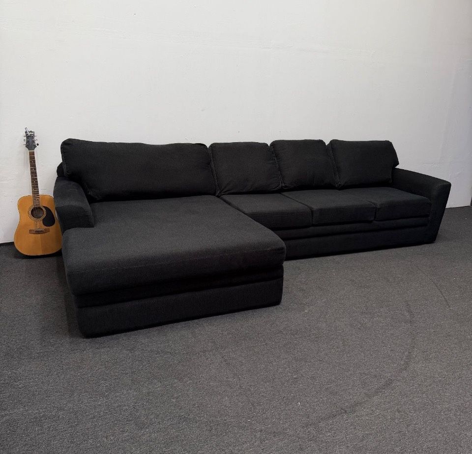 Oversized Prestige Black Sectional Couch *Personal Favorite* In amazing condition X Half Priced