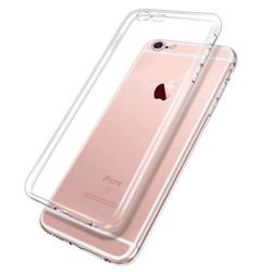 iPhone 6 or 6s plus super soft plastic case with screen protector