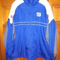 MENS LARGE NEW YORK GIANTS SPORTS ILLUSTRATED WINDBREAKER
