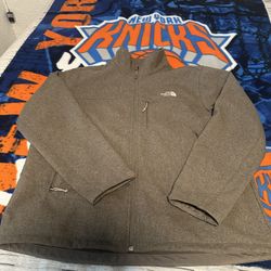The North Face Men's Apex Bionic Jacket Size XL Windwall, Windproof - Sand/Gray