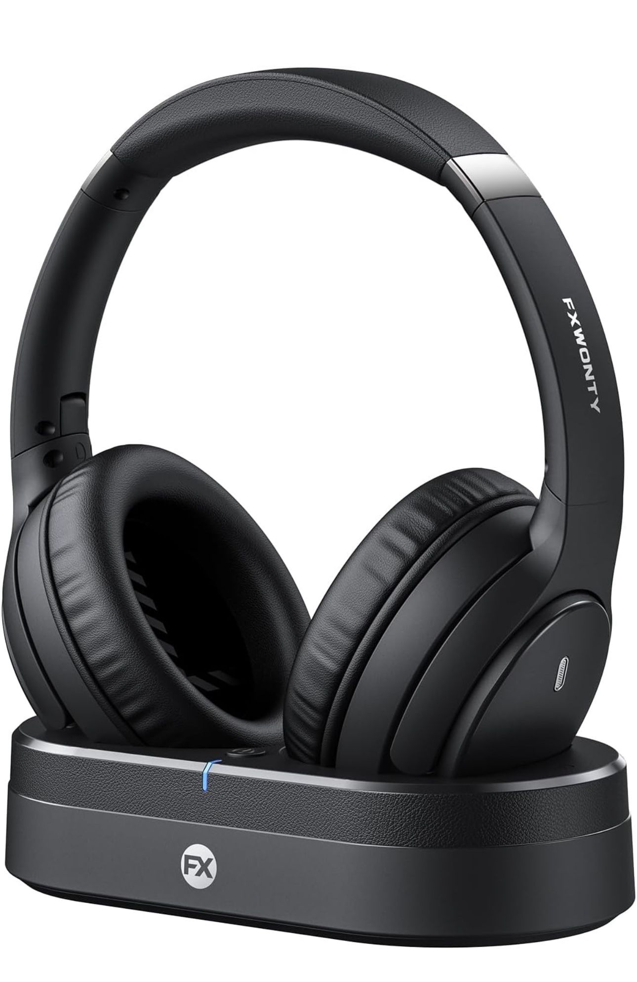 Wireless Headphones for TV, TV Headphones Wireless for Seniors with Transmitter Charging Base, No Audio Delay, HiFi Stereo, 65H Playtime, Ideal Gift f