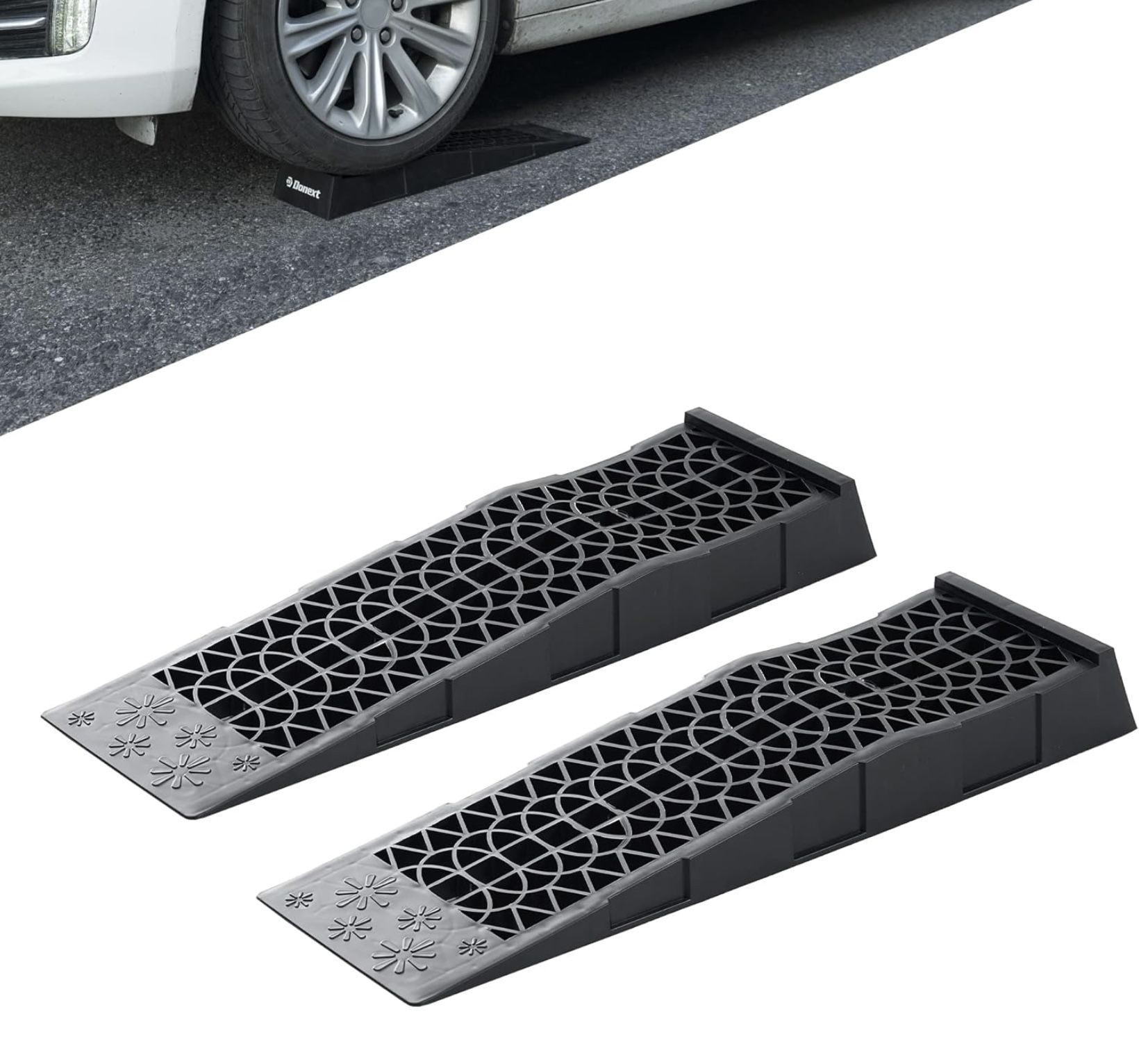 Car Ramps Low Profile Plastic Car Service Ramps 3 Ton