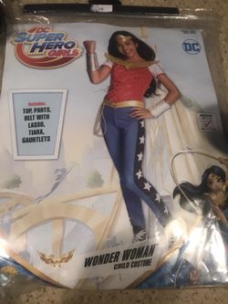 Wonder Woman Girls Halloween Costume Medium 8-10