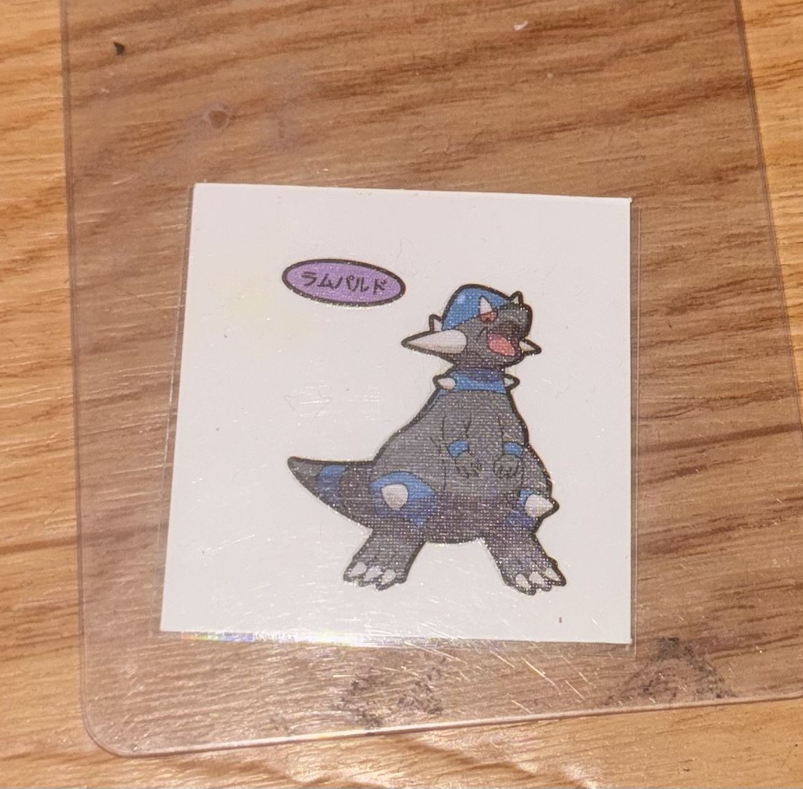 🔥 Vintage Japanese Pokémon Sticker – Rampardos (ラムパルド) 🔥