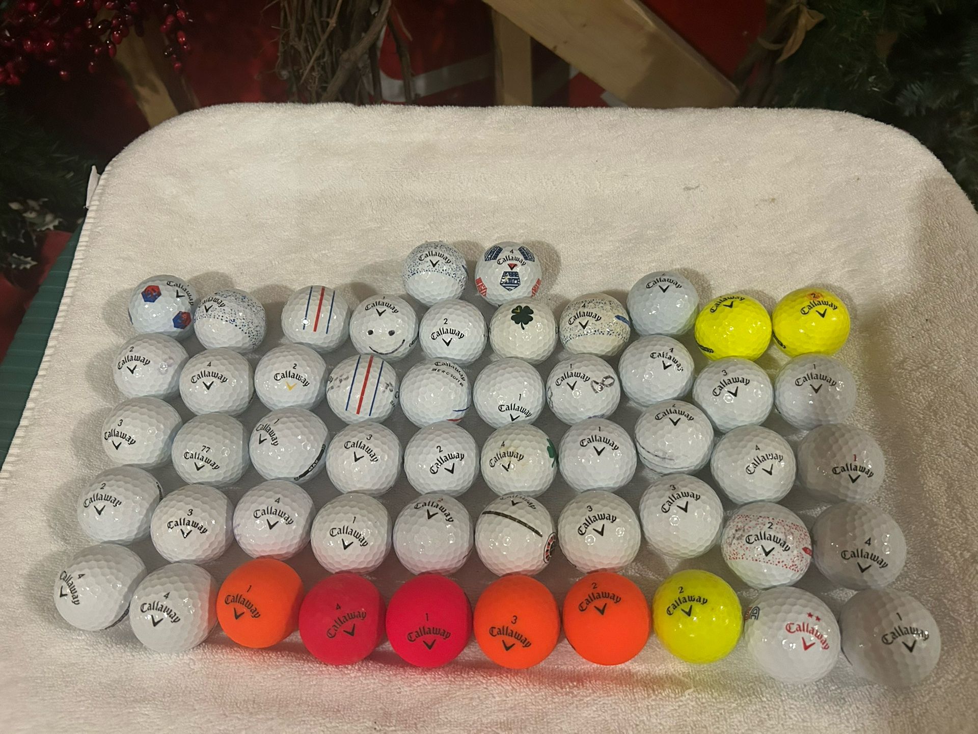 52 Callaway Golf Balls (used) Excellent Condition 5/A