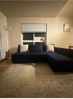 FRIHETEN Sleeper sectional,3 seat w/storage,