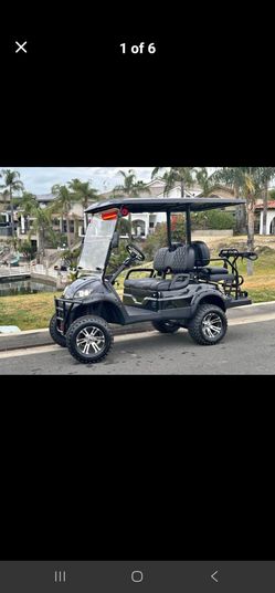 ICON Black Lifted 4-Seat Electric Golf Cart