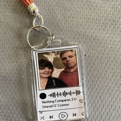 Customized Key Chain With Spotify
