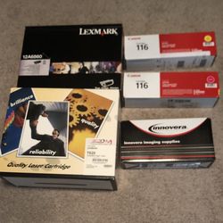 Printer Toner Lot: Lexmark, HP, Canon