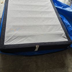 Queen Box Spring with metal railings