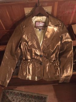 Vintage 100% Leather Jacket by Wendy Hil