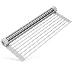 Surpahs 17.5 x 13.1 Inch Roll-Up Dish Drying Rack